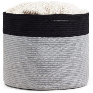 Panier <span class=keywords><strong>à</strong></span> <span class=keywords><strong>langer</strong></span> tissé en corde de coton pur pour bébé, avec <span class=keywords><strong>matelas</strong></span> <span class=keywords><strong>à</strong></span> <span class=keywords><strong>langer</strong></span> et housse de <span class=keywords><strong>matelas</strong></span> en coton biologique - Product Image 3