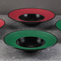 Assiettes de service en mélamine non toxique, style japonais, vaisselle haut de gamme en résine pour hôtels et restaurants, assiettes recouvertes de paille