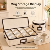 Housse de rangement moderne et minimaliste en tissu Oxford épais de haute qualité pour vaisselle, lavable, anti-poussière, pour voyage et cuisine