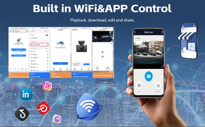 Car Black Box Hidden Dash Cam con <span class=keywords><strong>Android</strong></span> Auto IPS <span class=keywords><strong>Pantalla</strong></span> táctil Super Night Vision GPS Logger WiFi Driving Recorder - Product Image 6