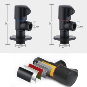 Robinet d'arrêt d'eau en cuivre pour salle de bain, toilettes, évier de cuisine, douche et contrôle du débit - Product Image 5