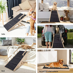 Rampa Ajustable <span class=keywords><strong>para</strong></span> Mascotas, Rampa de Madera <span class=keywords><strong>para</strong></span> <span class=keywords><strong>Perros</strong></span>, <span class=keywords><strong>Escaleras</strong></span> Plegables Antideslizantes <span class=keywords><strong>para</strong></span> Mascotas <span class=keywords><strong>para</strong></span> Cama, Sofá, Coche, Uso Interior y Exterior, Personalización OEM ODM - Product Image 6
