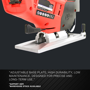 Scie sauteuse sans fil 18V Li-ion avec lumière de travail LED et souffleur de poussière à action orbitale pour la découpe du bois et du métal (réf. 872140) - Product Image 4