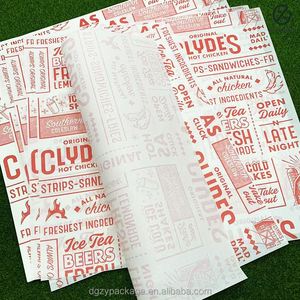 Papel de Embalaje Personalizado para Hamburguesas, Papel Antigrasa para Envolver, Papel Encerado de Grado Alimenticio - Product Image 2
