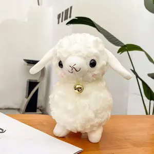 Highly Trend Stuffed Animal Plushie Kawaii Bell Plush Lamb Stuffed Animal Toys White Animal Fleece Sheep Doll Baby Toys