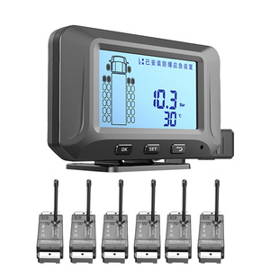 6 Wheel High Quality High Efficient Truck Trailer <b>Tpms</b> Wireless Tire Pressure Monitoring System - Product Image 6