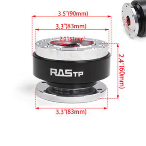 พวงมาลัยรถแข่ง RASTP แบบปลดเร็ว QR030 อลูมิเนียมอัลลอยด์ สำหรับใช้งานทั่วไป - Product Image 2