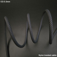 Cables USB a de 8 Pines Resistentes a la Intemperie, con Doble Conector Recto, Malla de Nailon Kirsite Trenzada