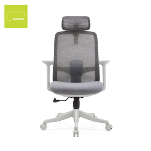 Chaises de bureau exécutives pivotantes ergonomiques modernes à dossier haut en tissu maillé KEPO - Product Image 2