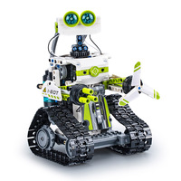 Ensemble de blocs de construction de robot programmable C83001W 434 pièces, robot marcheur avec contrôle double mode et lumières LED