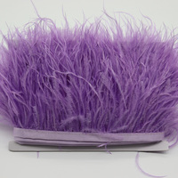 Plumes d'autruche 8-10cm teintes violet clair pour décoration de vêtements de fête de mariage et de festival personnalisée vente entière
