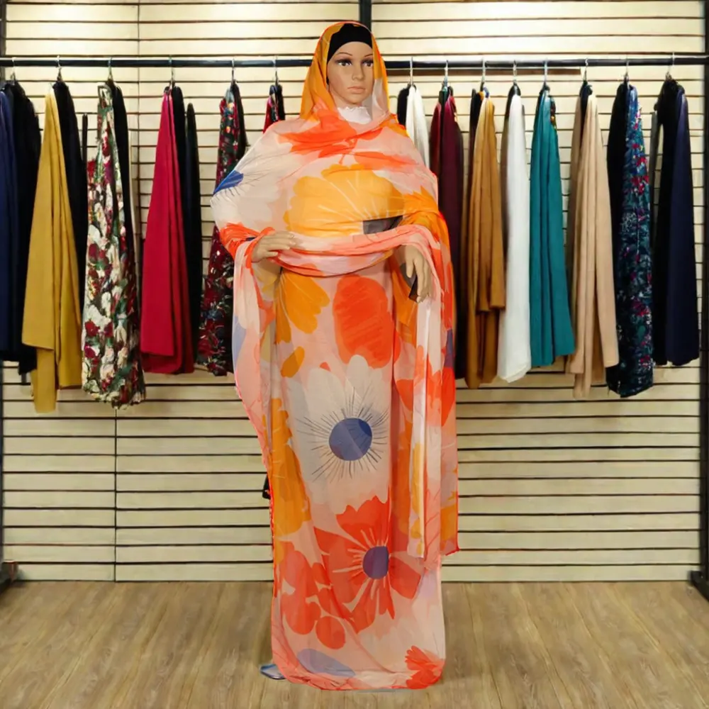 توب سوداني ياباني من القطن بتصميم الفوال لفراشة للاحتفال بالعيد عباءة دبي ثوب نسائي إسلامي فستان إسلامي فاخر يُباع بالجملة