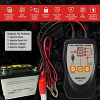 Herramienta de Diagnóstico para Autos ALLOSUN EM276A, Probador de Baterías 12V/24V para Detectar Fugas/Apagones en Inyectores de Combustible, Compatible con Todos los Autos/Camiones