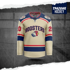 Maillots de hockey sur glace européens personnalisés BETHERIVAL, sublimation amusante, OEM - 100% polyester, séchage rapide - Product Image 2