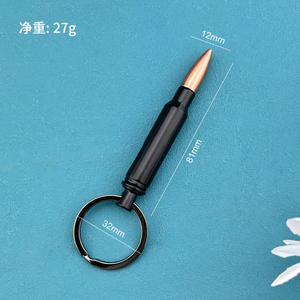 प्रचार कस्टम लोगो 3 डी फैशन मेटल हुक बुलेट बीयर बोतल सलामी बल्लेबाज कीचेन बुलेट जस्ता मिश्र धातु कीचेन - Product Image 2