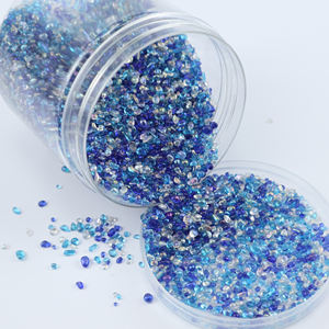 Perles de verre irrégulières colorées 1-3mm 2-4mm pour piscine, aquarium, <span class=keywords><strong>fontaine</strong></span> commerciale, écologiques, durables, résistantes au <span class=keywords><strong>feu</strong></span>, pour l'eau - Product Image 1