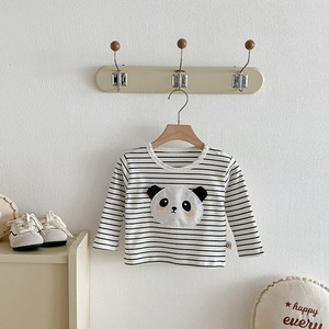 <span class=keywords><strong>Camiseta</strong></span> de algodón que absorbe la humedad con dibujos animados para bebé, <span class=keywords><strong>camiseta</strong></span> <span class=keywords><strong>interior</strong></span> de <span class=keywords><strong>manga</strong></span> <span class=keywords><strong>larga</strong></span> de estilo coreano para primavera y otoño, camisetas de moda para bebés, niños y niñas - Product Image 4