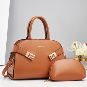 Conjunto de Dos Piezas Elegante y Moderno para <span class=keywords><strong>Mujer</strong></span>, Bolso de Mano con Cierre de Cremallera, Forro de Poliéster, Versátil e Informal - Product Image 3