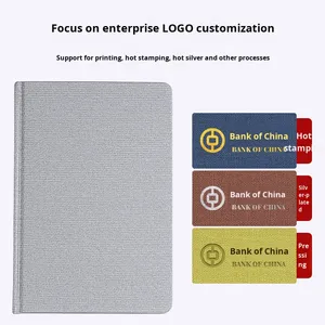 Solid Color Faux Leather PU A3 Thermal Bound Printed Style Cross-Border Business Office <b>Notepad</b> Notebook - Product Image 2