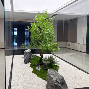 ต้นไม้ประดิษฐ์สำหรับตกแต่งภายในและภายนอกอาคาร, ตู้โชว์ไม้ลายม้าเมา, จำลองภูมิทัศน์, ต้นไม้สีเขียว - Product Image 4