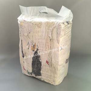 Trapos de Algodón Blancos Estampados de Alta Calidad, Trapos de Limpieza Industriales Duraderos y Reutilizables para Limpieza - Product Image 1