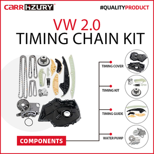 Carrhzuryタイミングチェーンキットとタイミングカバー2009-2015 Audi A4 VW TT Jetta Tiguan Golf GTI Passat CC 2.0Tに対応 - Product Image 2