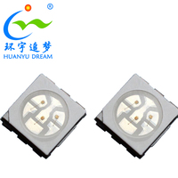 Chip LED SMD Rojo 5050, 620-630nm, 0.2W, 5-7LM, Diodo LED de Alto Lumen para Fototerapia Médica, Cuidado de la Piel, Acuario, Iluminación de Plantas