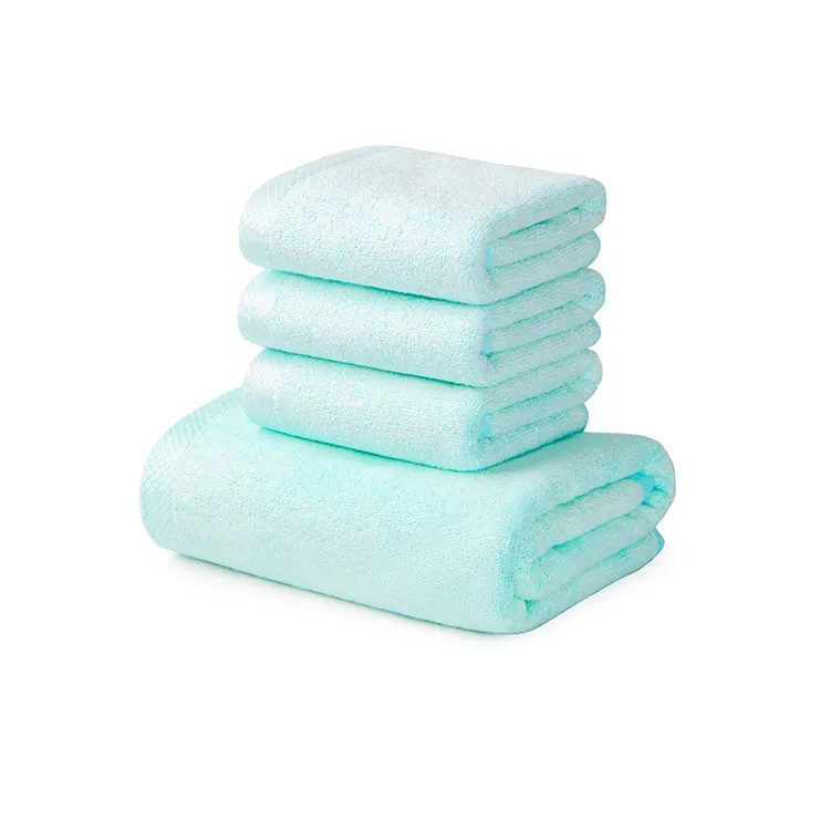 Fornecedor direto da fábrica conjunto de toalhas de banho 100% bambu de secagem rápida para uso interno ou externo
