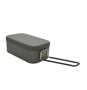 Caja de Aluminio Oxidado Resistente de 800 ml para Camping y Aire Libre, Regalo Portátil, Color Negro, Disponible para Venta al por Mayor y Personalización con Nombre de Marca - Product Image 2