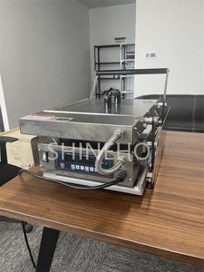 Shineho Grille-pain électrique à steak/pain/<span class=keywords><strong>hambuger</strong></span> en acier inoxydable à 3 couches de bonne qualité avec minuterie et contrôleur pour un usage commercial - Product Image 4