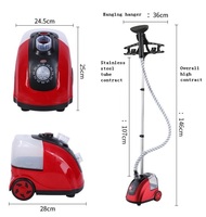 Défroisseur Vapeur Professionnel Portable sur Pied pour Vêtements, Brosse à Vapeur pour Tissus, Anti-Plis