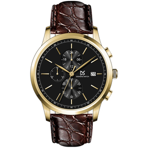 OEM 럭셔리 가죽 남자 시계 사용자 정의 로고 일본 <span class=keywords><strong>movt</strong></span> 스테인레스 스틸 시계 클래식 - Product Image 3