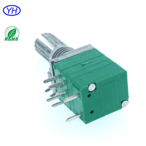 Miễn phí mẫu chuyên nghiệp tùy chỉnh 1K 5K 10K 20K 50K 100k 9mm 8 pin PCB núi <span class=keywords><strong>ROTARY</strong></span> kép chiết với chuyển đổi quay - Product Image 4