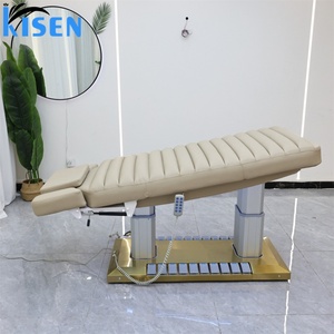 Kisen 4 Motors Electric Adjustable Beauty Bed Tattoo Chair Customized Lash Facial Bed for Salon Aesthetics Shop with Led Light - Product Image 1