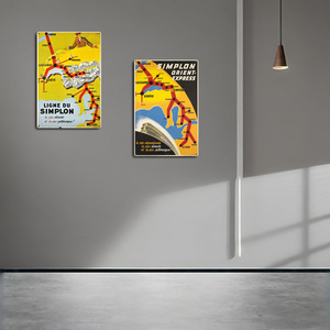 Hot Bán Dòng Nghệ Thuật Kim Loại Tấm Văn Phòng Và Người Đàn Ông Hang Động Tường Nghệ Thuật Trang Trí Thổ Nhĩ Kỳ Tuyến Đường Sắt Bản Đồ Tin In Thực Tế Kim Loại Dấu Hiệu - Product Image 3