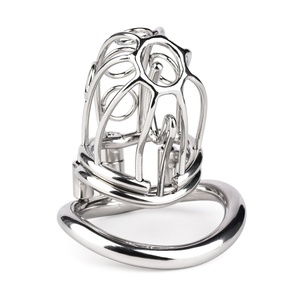 Dispositivo de Castidad Masculino FRRK 304 de Acero Inoxidable, Jaula para Pene con Candado de Metal PA, Jaula de Bondage para Pene, Juguetes Sexuales para Hombres - Product Image 4