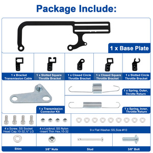 Kit d'installation de câbles automobiles pour support de soupape d'accélérateur de carburateur GM 700R4 OE 304147 - Product Image 3