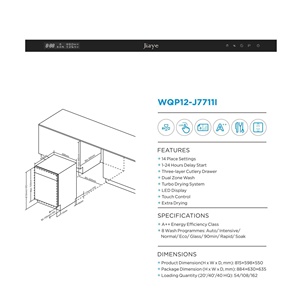 <span class=keywords><strong>Lavavajillas</strong></span> inteligente totalmente integrado de acero inoxidable, <span class=keywords><strong>lavavajillas</strong></span> automático de alta calidad, precio barato - Product Image 4