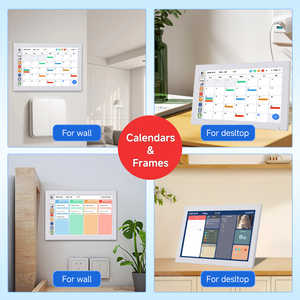 Cadre photo intelligent 21,5 pouces neuf avec calendrier, écran tactile HD 1080P, prise en charge MP3, vidéo et Wi-Fi sans fil – Vente en gros usine - Product Image 3