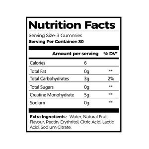 Gommes de <span class=keywords><strong>créatine</strong></span> monohydrate 3g par portion, véganes, sans sucre, pré-entraînement, électrolytes, 90 unités/sachet, pour adultes, personnalisables OEM - Product Image 2