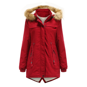 Prendas de Vestir exteriores de lujo para <span class=keywords><strong>mujer</strong></span>, <span class=keywords><strong>Parka</strong></span> con capucha <span class=keywords><strong>deportiva</strong></span>, chaqueta acolchada, abrigo grueso y cálido - Product Image 4