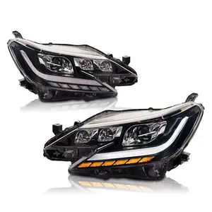 Pair Of Car Headlight Assembly For Toyota REIZ 2014-2017 Car Front Light Plug Play Auto LED Head Lamp System