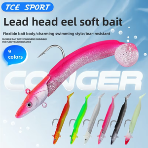 Esca da <span class=keywords><strong>Pesca</strong></span> B Palmer 120mm 23g, Squalo di Sabbia in Silicone <span class=keywords><strong>con</strong></span> Testa in Piombo, Coda a T in Plastica, Esca Morbida - Product Image 5