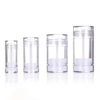 Stock rond 15g 30g 50g 75g Bouteilles de baume noir mat Tube de déodorant en bâton Emballage vide anti-transpirant Bouteille de déodorant