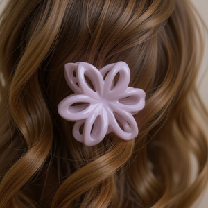 Fermaglio per capelli Angelina Openwork Flower Claw Clip da 8 cm per donna, accessorio per capelli alla moda - Product Image 2