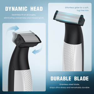 Rasoir électrique rechargeable HT-1305 5 en 1, tondeuse à barbe et cheveux pour homme avec embouts réglables pour le visage et le corps - Product Image 5