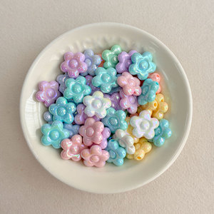 Perles acryliques UV de couleur unie de haute qualité pour la fabrication de chaînes de téléphone, pendentifs, breloques de sac, matériel d'accessoires DIY, vente en gros - Product Image 3