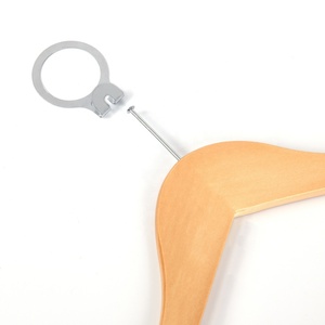 Crochet d'anneau de sécurité pour hôtel, Anti-vol, <span class=keywords><strong>cintre</strong></span> en <span class=keywords><strong>bois</strong></span>, vente en gros, 10 pièces - Product Image 3