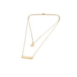 Collar en Blanco de Acero Inoxidable Chapado en Oro, Diseño Nuevo 2024, Venta al por Mayor, No se Deslustra, para Grabar - Product Image 2