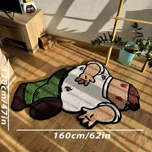 Alfombra de suelo para el hogar <span class=keywords><strong>Kuso</strong></span> creativa de dibujos animados, manta decorativa de poliéster para sala de estar, dormitorio, estudio, mecedora, transfronteriza - Product Image 3